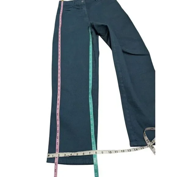 Aritzia Wilfred Free high-rise straight leg teal jeans size 8